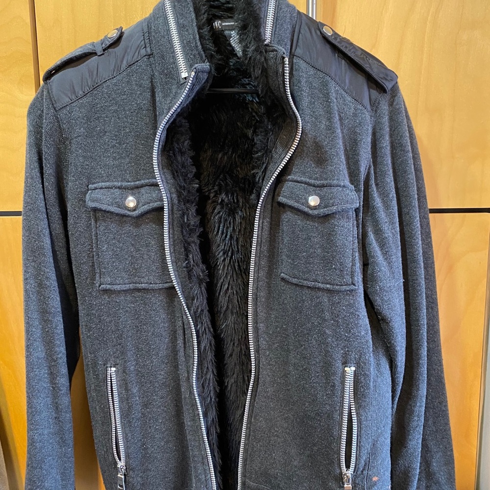 INC Concepts faux fur lined jacket
